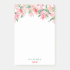 Pink Green Floral Border