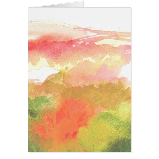 Pink & Green Floral Watercolor (Front)