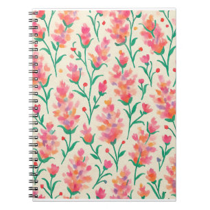 Pink & Green Floral Watercolor Journal