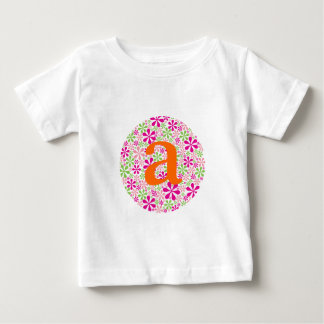 Pink & Green Flower Power Baby T-Shirt