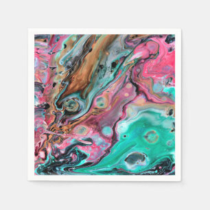 Pink & Green marble Napkin
