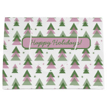 Pink & Green Modern Holiday