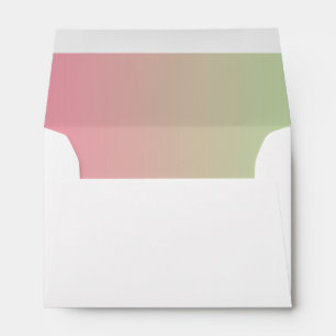 Pink & Green Ombre Envelopes