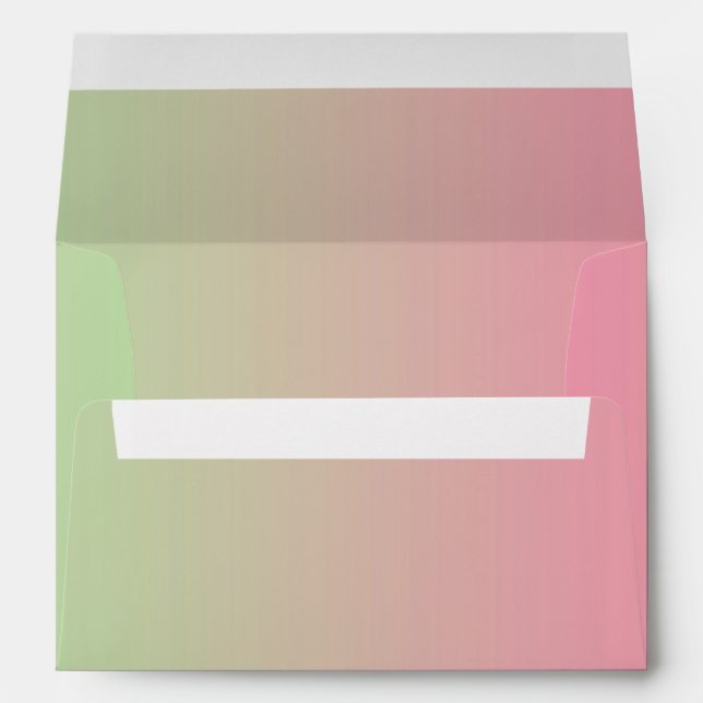 Pink & Green Ombre Envelopes (Back (Bottom))
