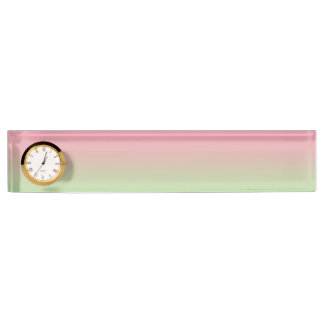 Pink & Green Ombre Nameplate