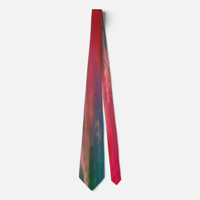 Pink & Green Ombre Neck Tie (Front)