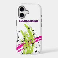 Pink Green Paint Splash Mate ID™ iPhone 5 Case