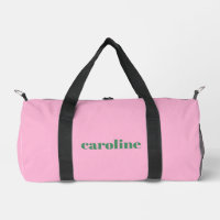 Pink Green Personalised Name Preppy Bridesmaid