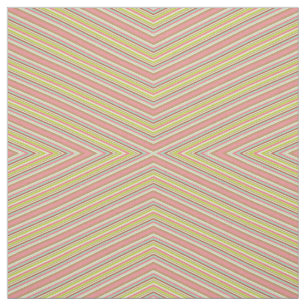 Pink, Green & Red Raspberry Stripes Fabric