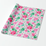 Pink Green Rose Petals Flowers Garden Wedding Wrapping Paper<br><div class="desc">Beautiful invitations and stationery for special occasions and festivals are available in both physical and digital formats. We can extend any design into matching items such as RSVP cards,  labels,  envelopes,  and more. Customisation is available upon request. Looking forward to hearing from you!</div>