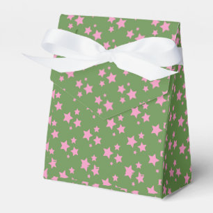Pink Green Stars Modern design Favour Box