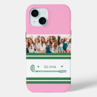 Pink & Green Striped personalised retro gift