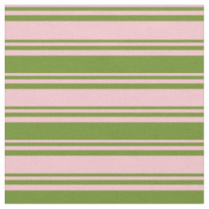 Pink & Green Stripes Fabric