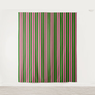 Pink Green Stylish Stripes Pattern Design Tapestry