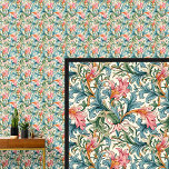 Pink Green Teal Art Nouveau  Wallpaper<br><div class="desc">Pink Green Teal Art Nouveau Wallpaper</div>