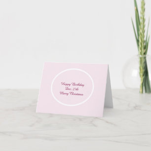 Pink Greetings Card