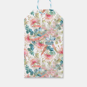 Pink Grevillea And Eucalyptus Gift Tags