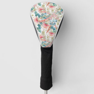 Pink Grevillea And Eucalyptus Golf Head Cover
