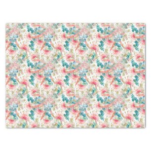 Pink Grevillea And Eucalyptus Tissue Paper