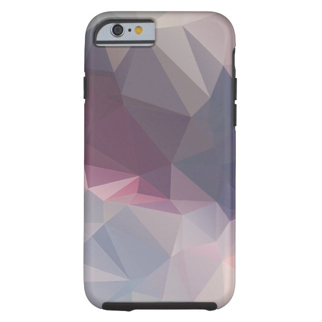Pink Grey Abstract Pyramid Pattern Art Case-Mate iPhone Case (Back)