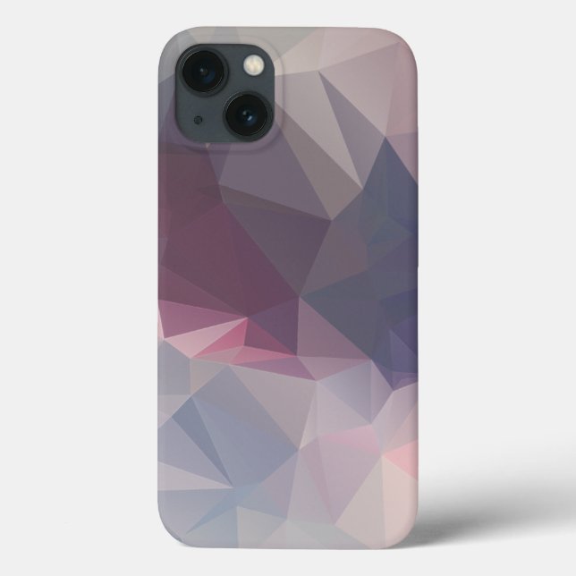 Pink Grey Abstract Pyramid Pattern Design Case-Mate iPhone Case (Back)