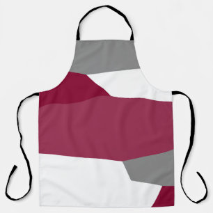 Pink Grey and White   Apron