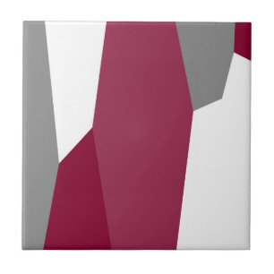 Pink Grey and White Ceramic Tile