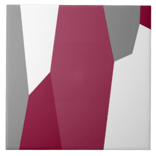 Pink Grey and White   Ceramic Tile