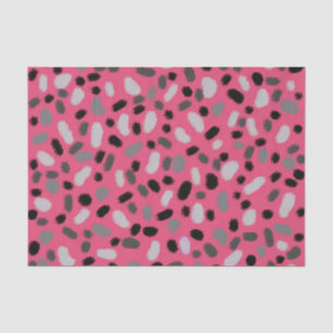 Pink Grey Black Jelly Bean Design Tissue Paper