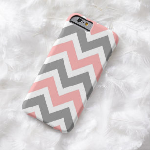 Pink & Grey Chevron Pattern iPhone 6 case