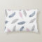 Pink Grey Feathers Cushion