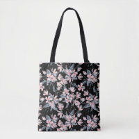 Pink & Grey Floral Watercolor Pattern