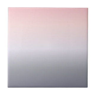 Pink Grey Gradient Ceramic Tile