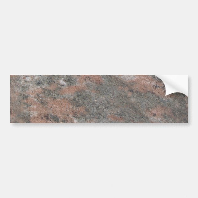 Pink & Grey Marble Background Bumper Sticker (Front)