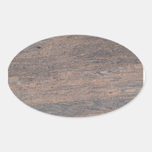 Pink & Grey Marble Oval Sticker