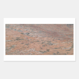 Pink & Grey Marble Rectangle Sticker