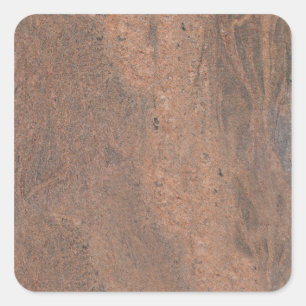 Pink & Grey Marble Square Sticker