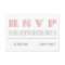 Pink, grey modern typography, wedding RSVP reply