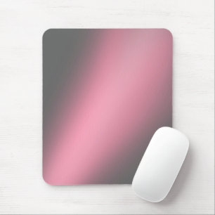 Pink Grey moonlight ombre Mouse Pad