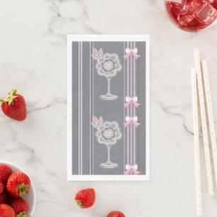 Pink & Grey Napkin
