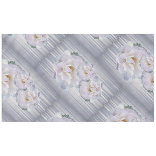 Pink grey roses tablecloth