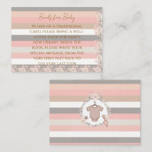 Pink Grey Stripes Books for Baby