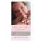 Pink Grey Thank You Baby Shower Photo Cards