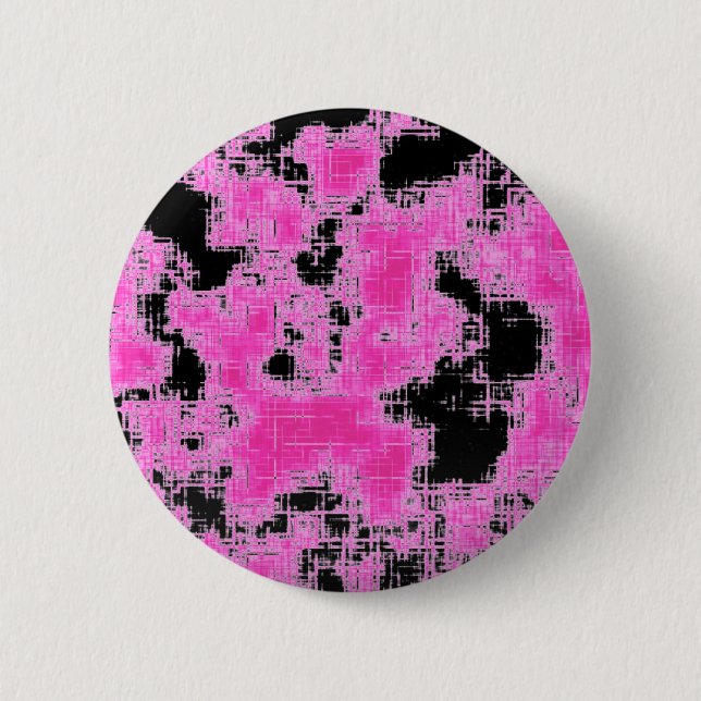 Pink Grunge 6 Cm Round Badge (Front)