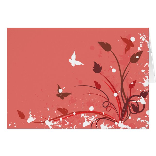 Pink Grunge Butterfly (Front Horizontal)