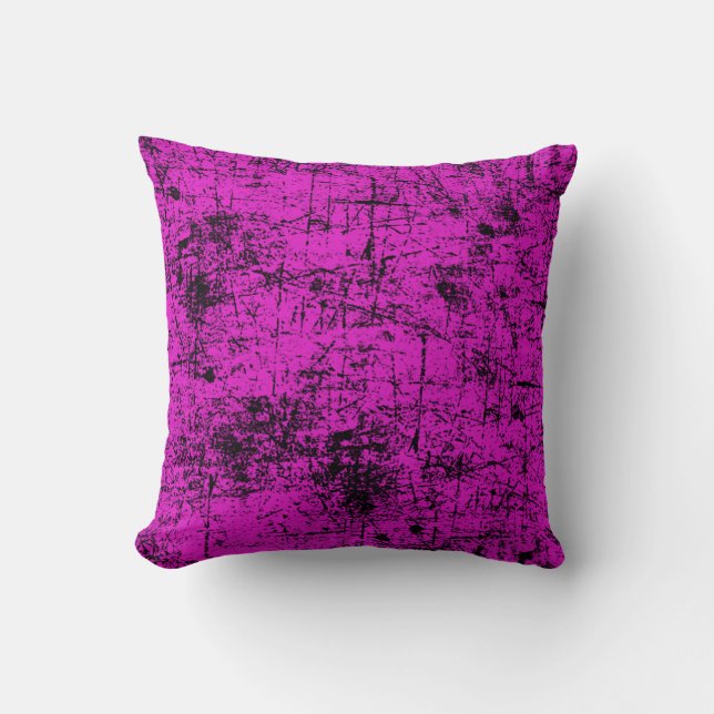 Pink Grunge Cushion (Front)