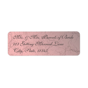 Pink Grunge Damask Avery Label Return Address Label