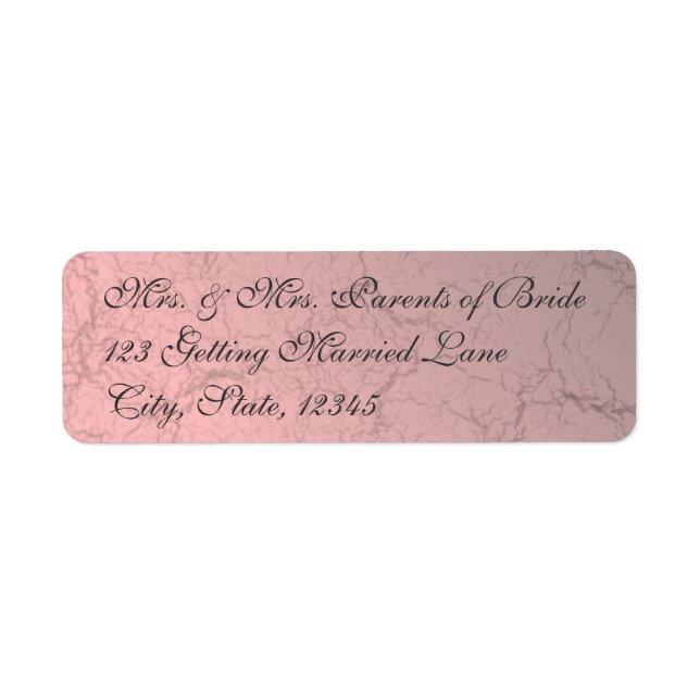 Pink Grunge Damask Avery Label Return Address Label (Front)