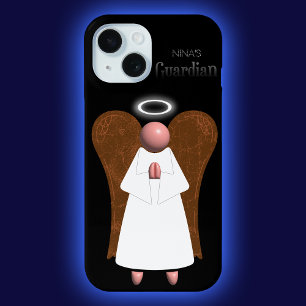Pink Guardian Angel, iPhone 15 Case