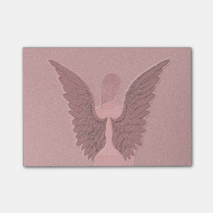 Pink Guardian Angel Post-it Notes